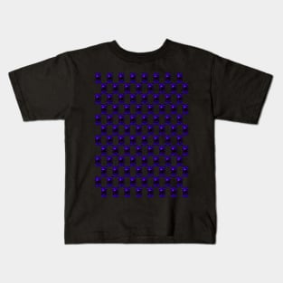 Purple Solar Eclipse Pattern Kids T-Shirt